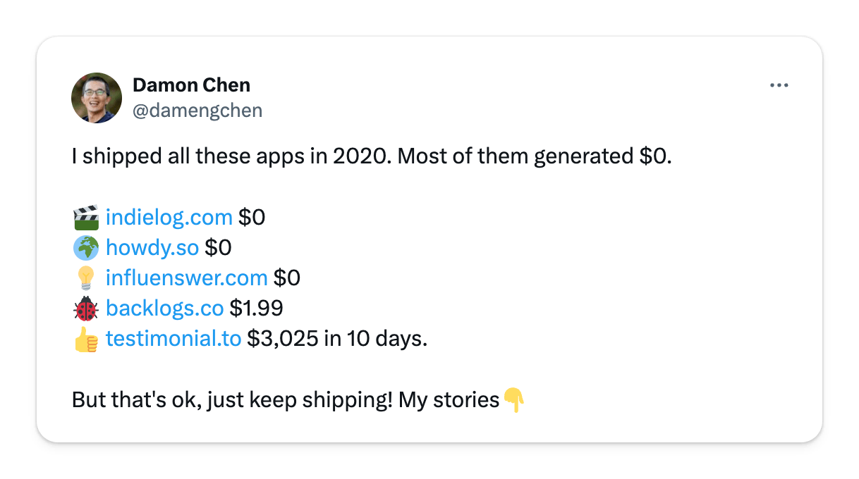 Damon Chen shares failure stories