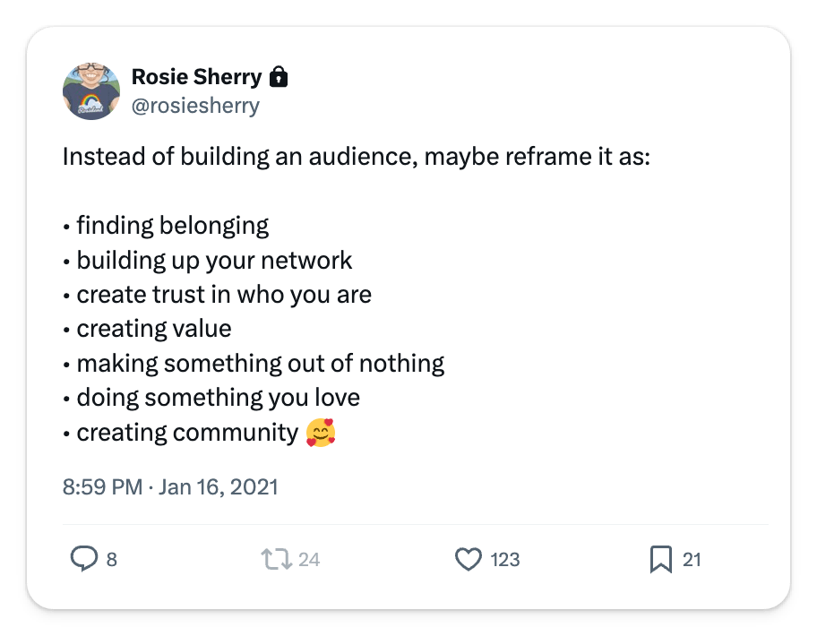 Quote from Rosie Sherry